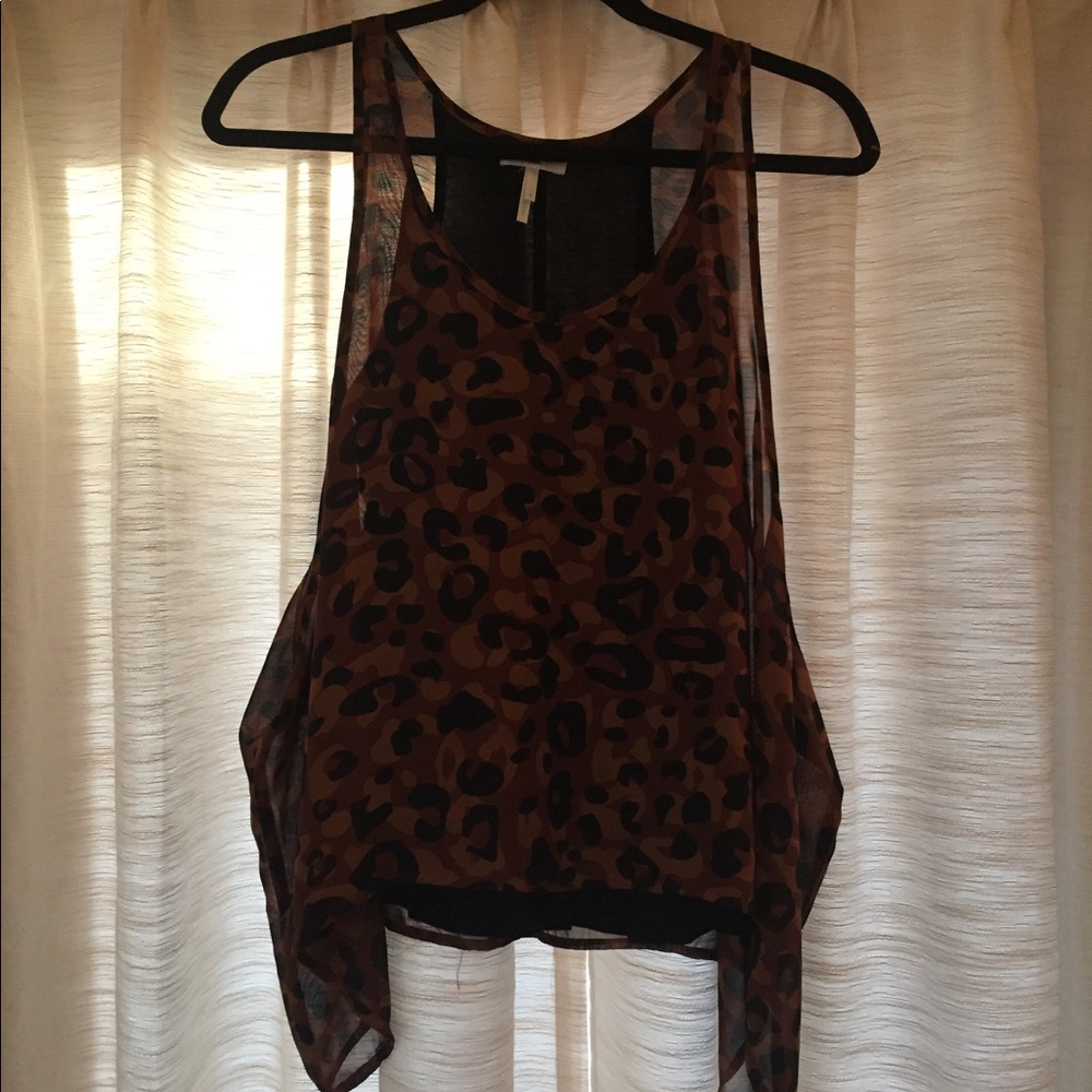 Kirra Cheetah Long Sides Tank ✨